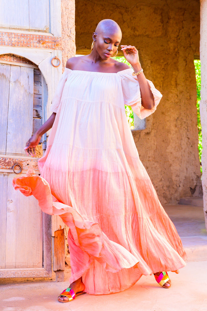 Robe longue dégradée Bellisima - Taille unique: 36 au 42