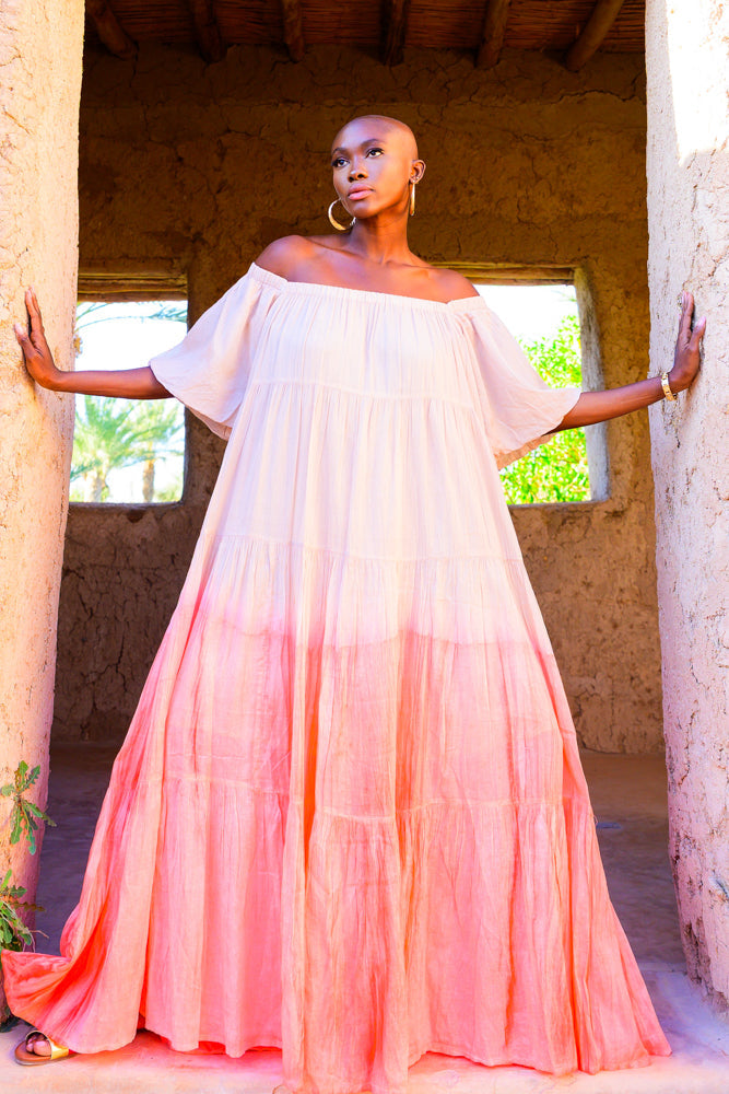 Robe longue dégradée Bellisima - Taille unique: 36 au 42