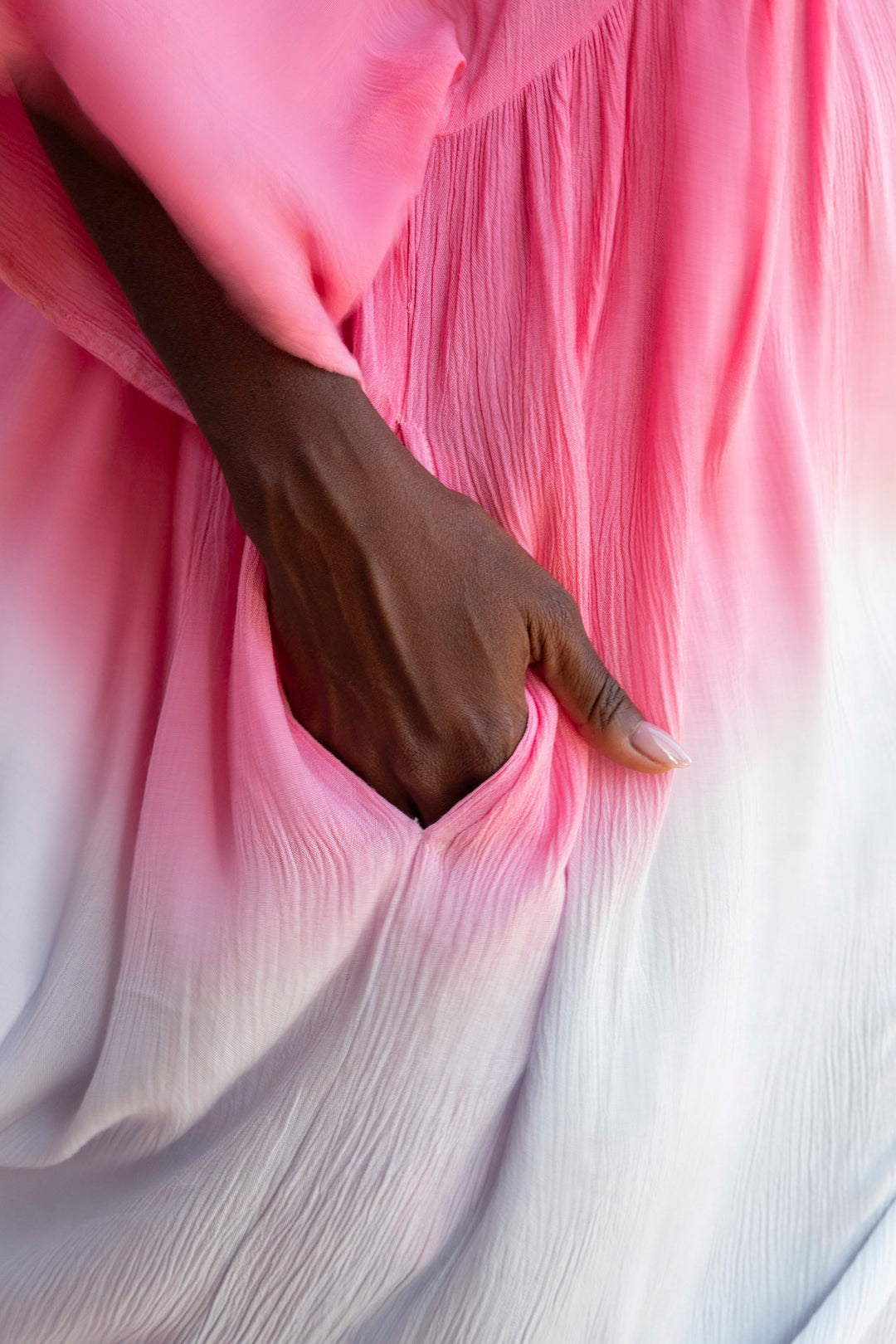 Robe Longue Dégradée Brodée Sultane - Taille unique 36-46