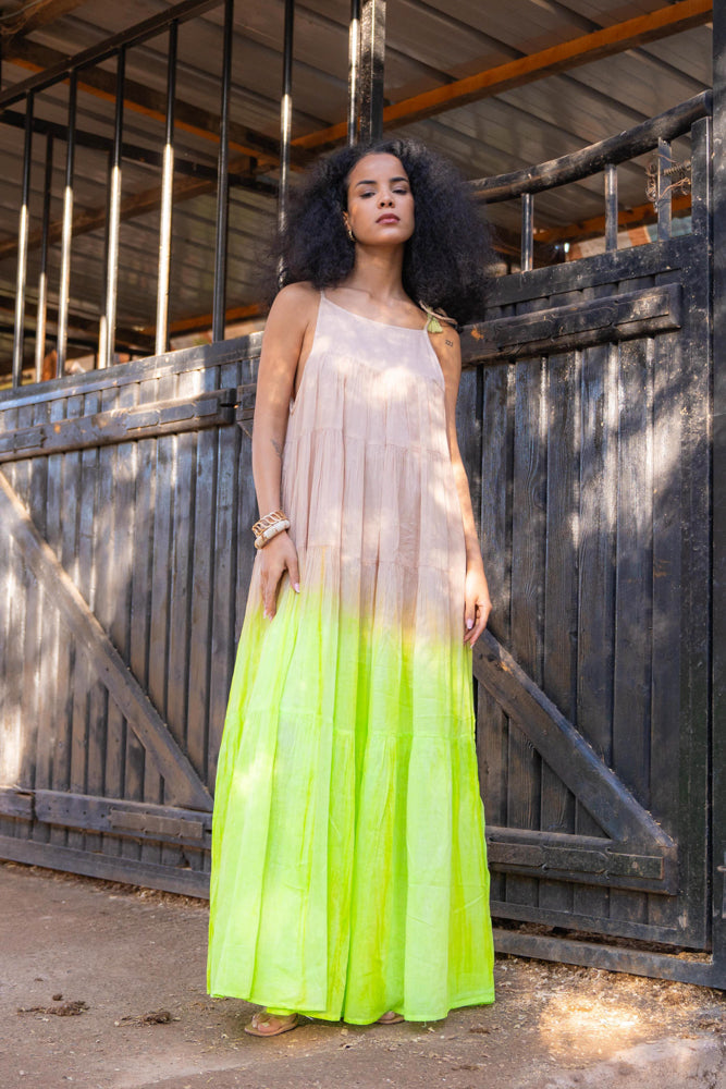 Robe longue dégradée Bruma - Taille unique: 36 au 42