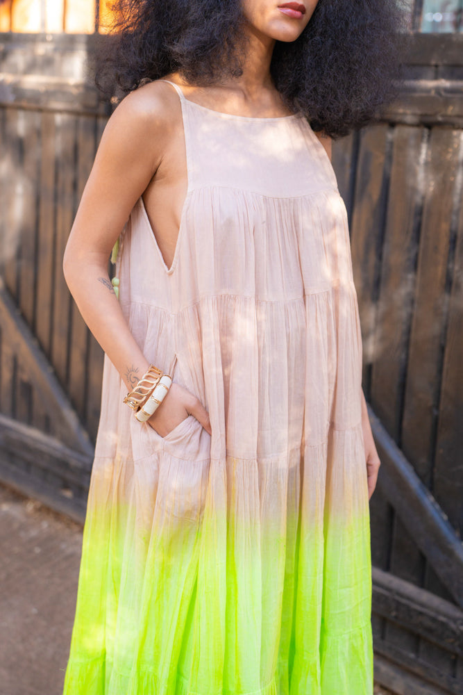 Robe longue dégradée Bruma - Taille unique: 36 au 42
