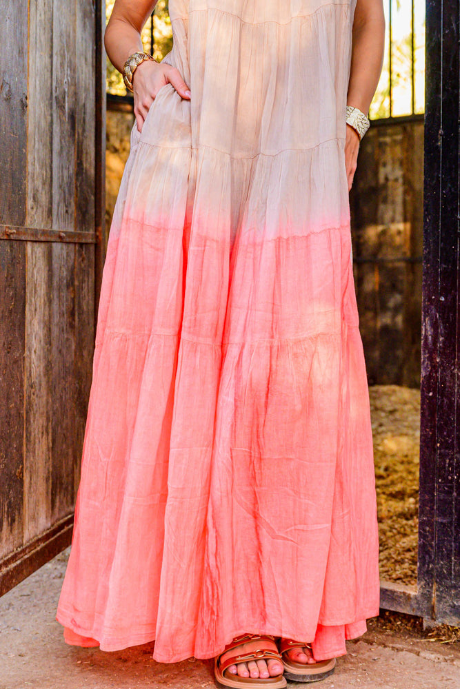 Robe longue dégradée Bruma - Taille unique: 36 au 42