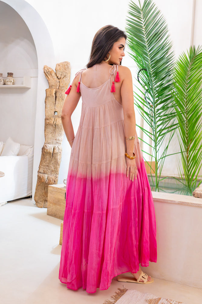Robe longue dégradée Bruma - Taille unique: 36 au 42