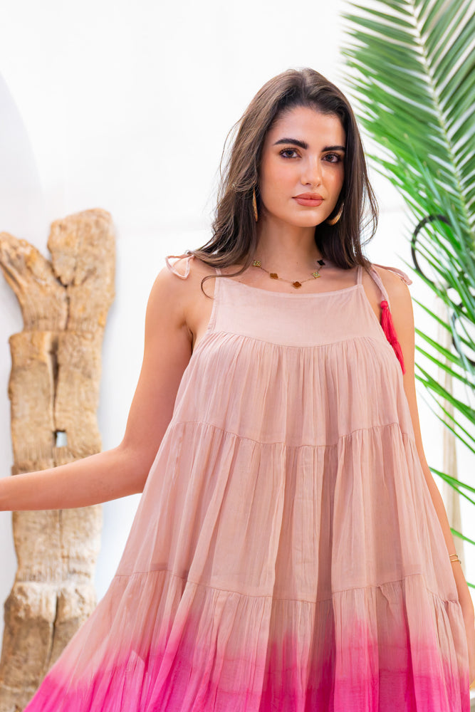 Robe longue dégradée Bruma - Taille unique: 36 au 42