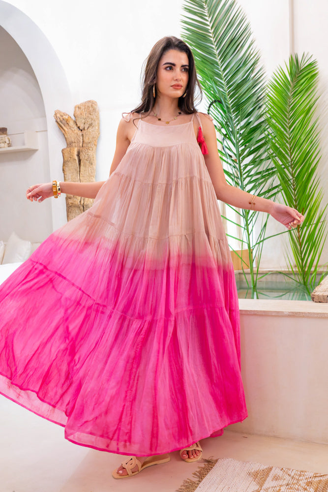 Robe longue dégradée Bruma - Taille unique: 36 au 42