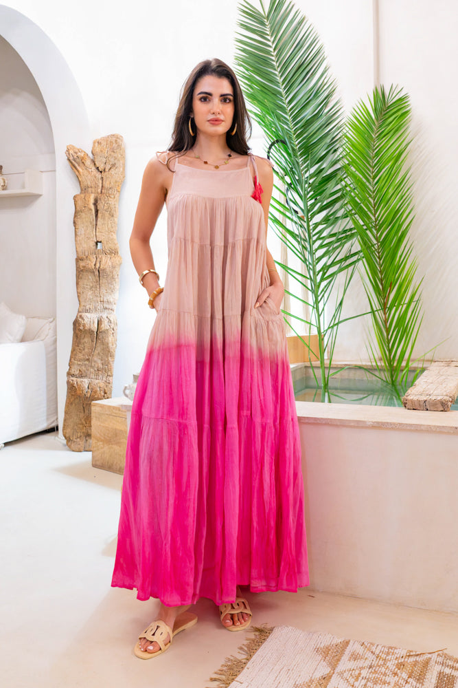 Robe longue dégradée Bruma - Taille unique: 36 au 42