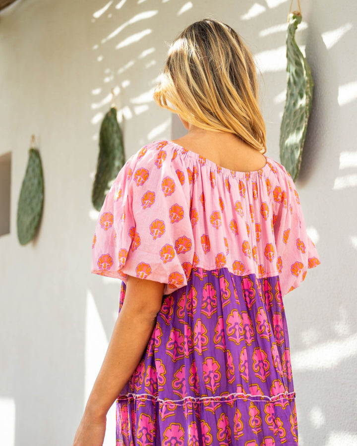 Robe Longue Encolure Bardot Riona - Taille unique 36-50