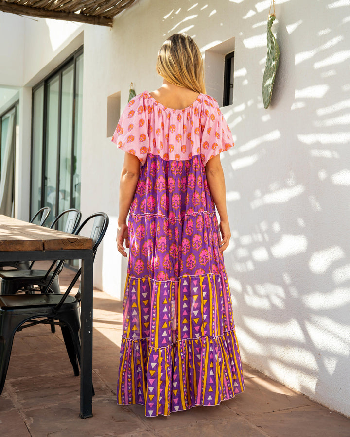 Robe Longue Encolure Bardot Riona - Taille unique 36-50