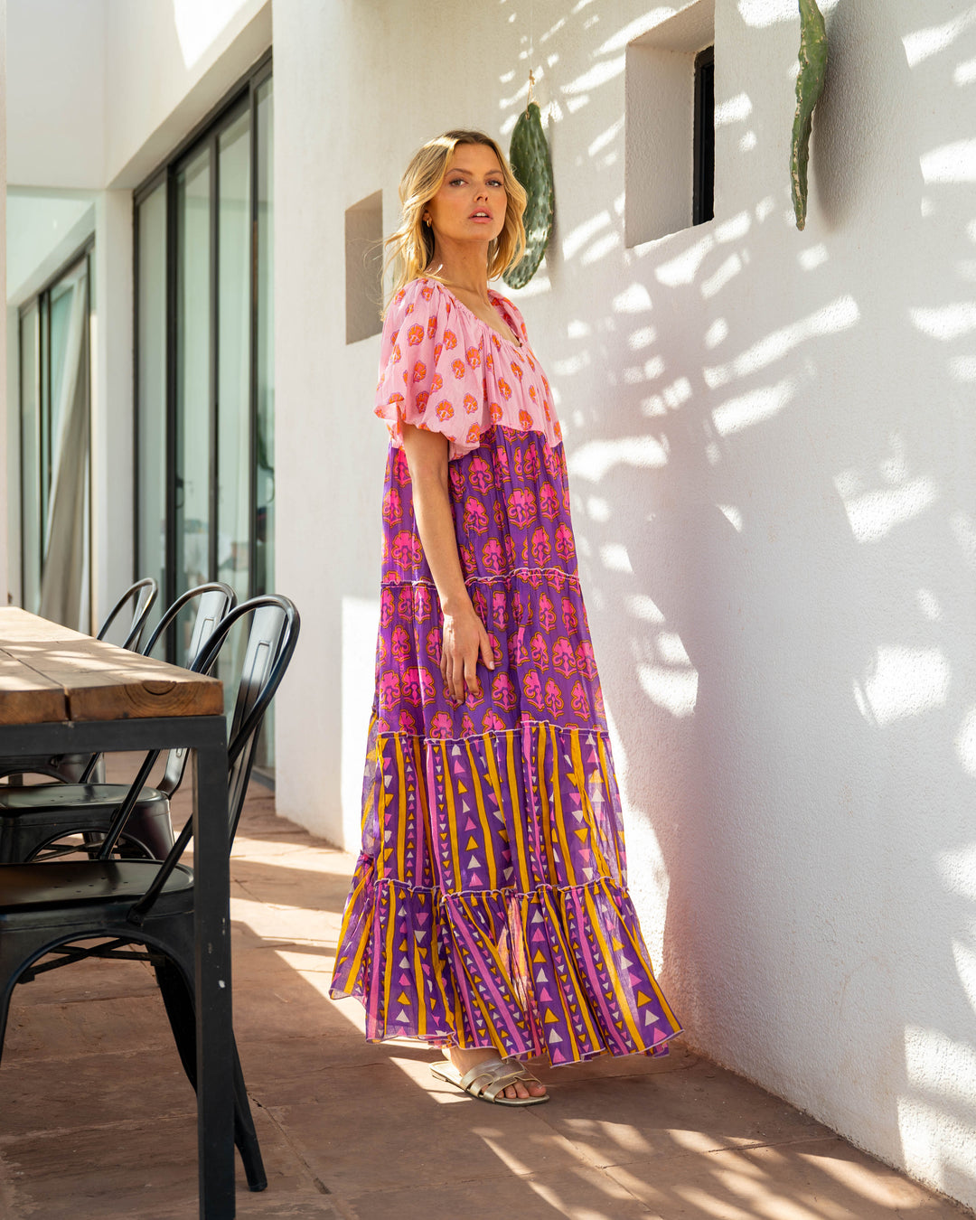 Robe Longue Encolure Bardot Riona - Taille unique 36-50