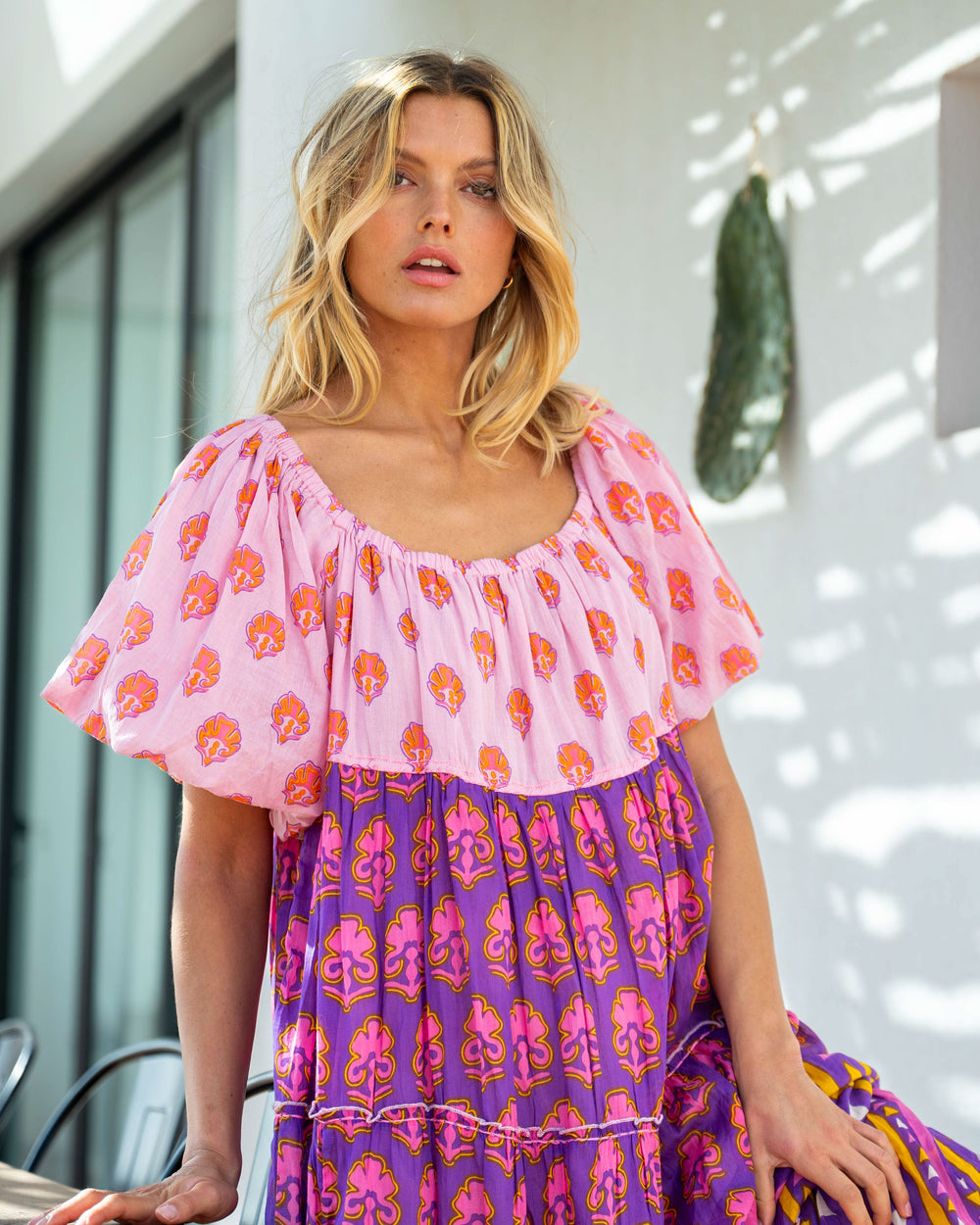 Robe Longue Encolure Bardot Riona - Taille unique 36-50