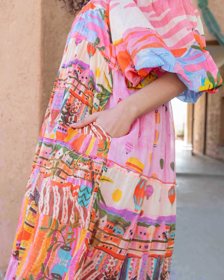 Robe Longue Encolure Bardot Riona - Taille unique 36-50