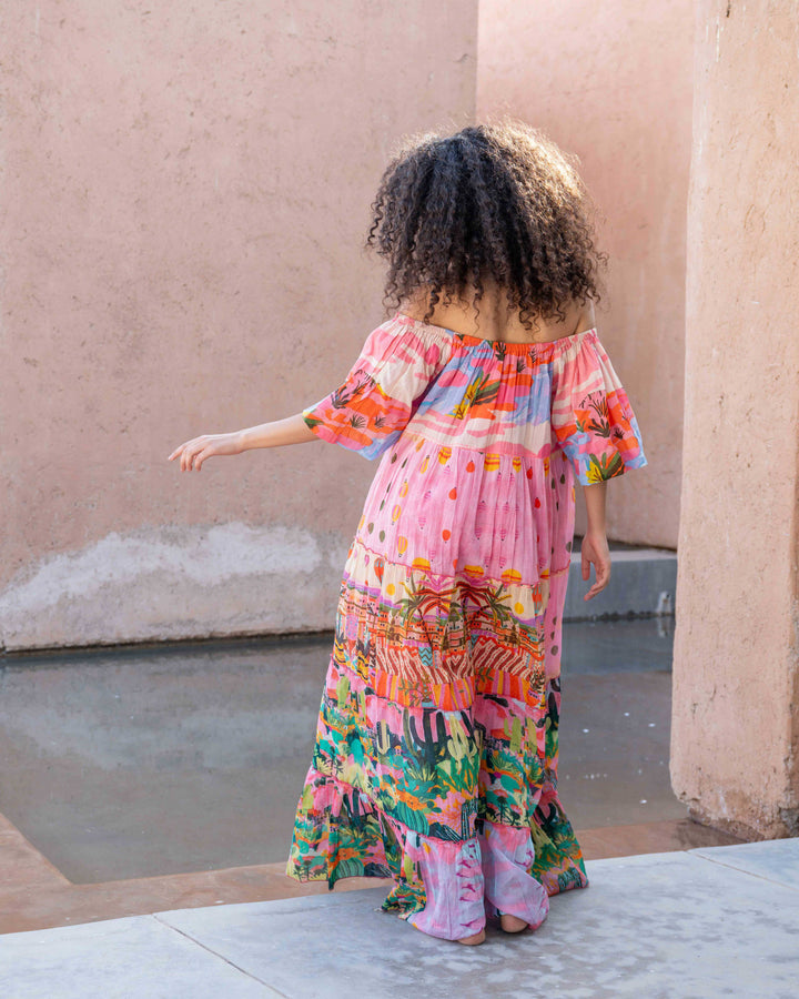 Robe Longue Encolure Bardot Riona - Taille unique 36-50