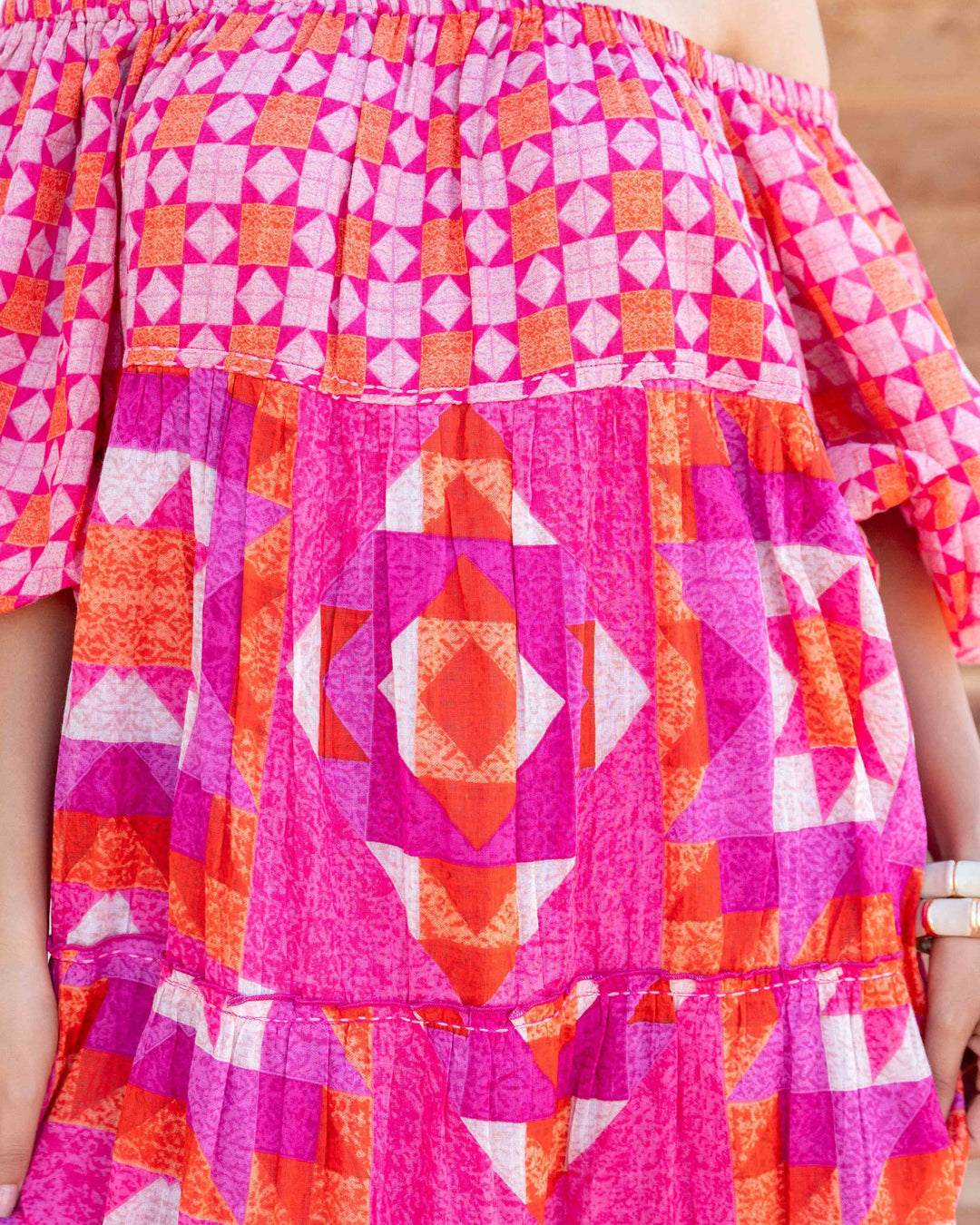 Robe Longue Encolure Bardot Riona - Taille unique 36-50