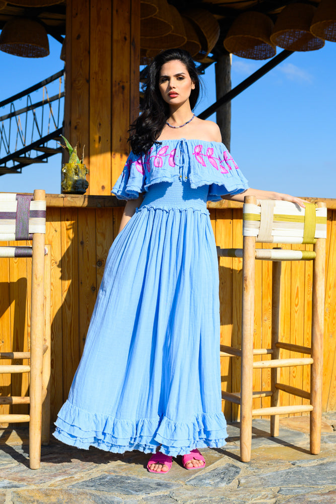Robe longue Épaules dénudées Magnolia - Taille unique: 36