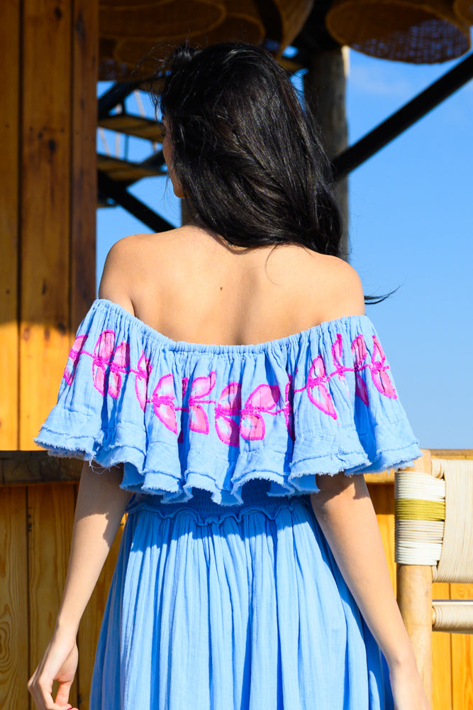 Robe longue Épaules dénudées Magnolia - Taille unique: 36