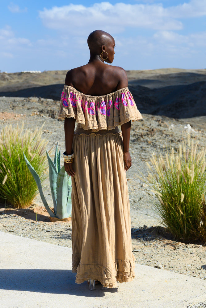 Robe longue Épaules dénudées Magnolia - Taille unique: 36