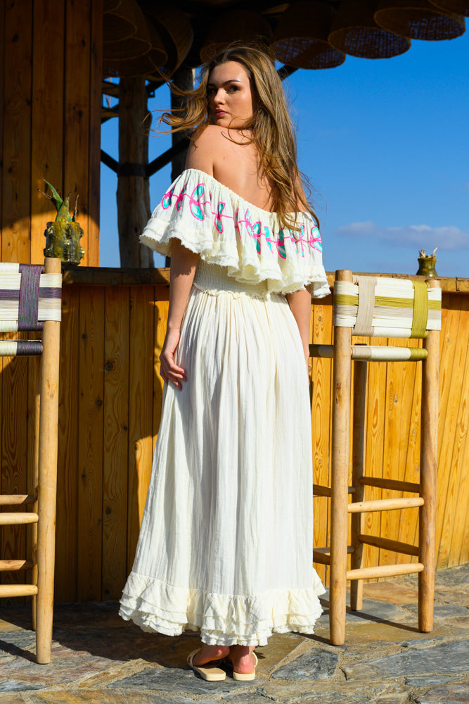 Robe longue Épaules dénudées Magnolia - Taille unique: 36
