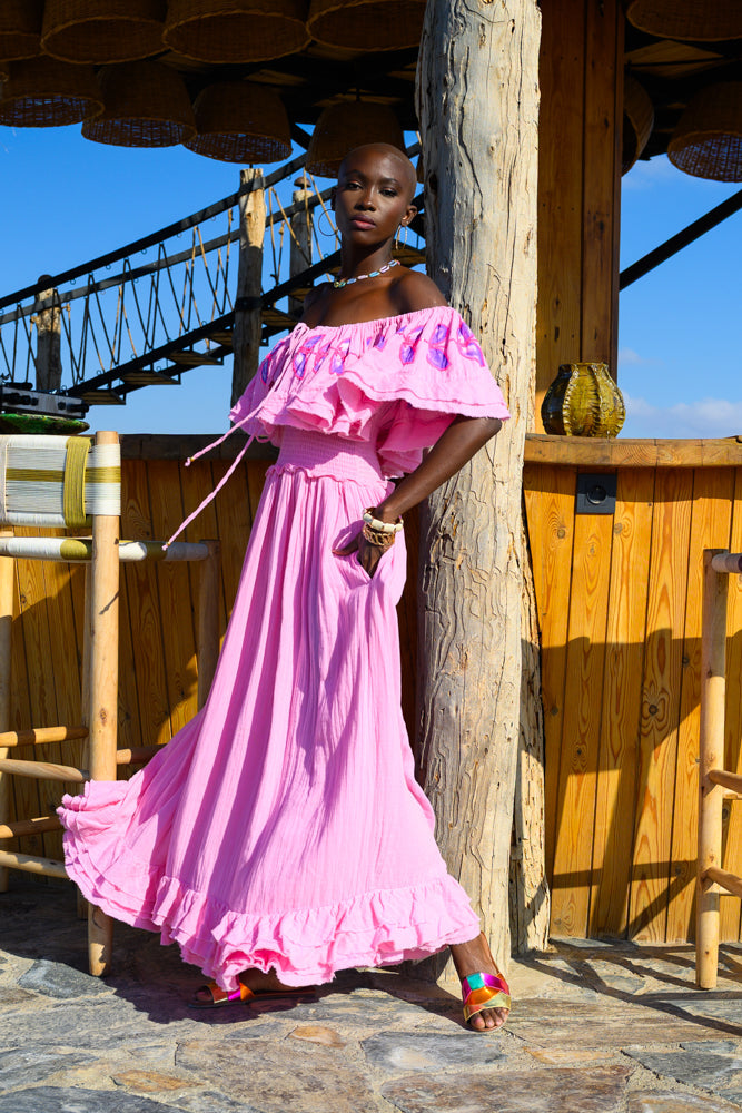 Robe longue Épaules dénudées Magnolia - Taille unique: 36