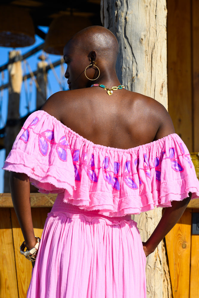Robe longue Épaules dénudées Magnolia - Taille unique: 36