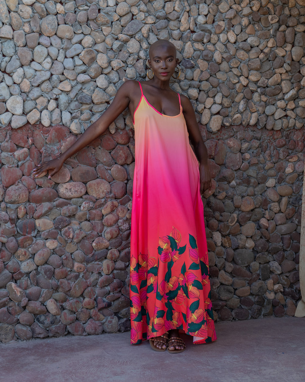 Robe Longue Fluide à Bretelles Melina - Robes