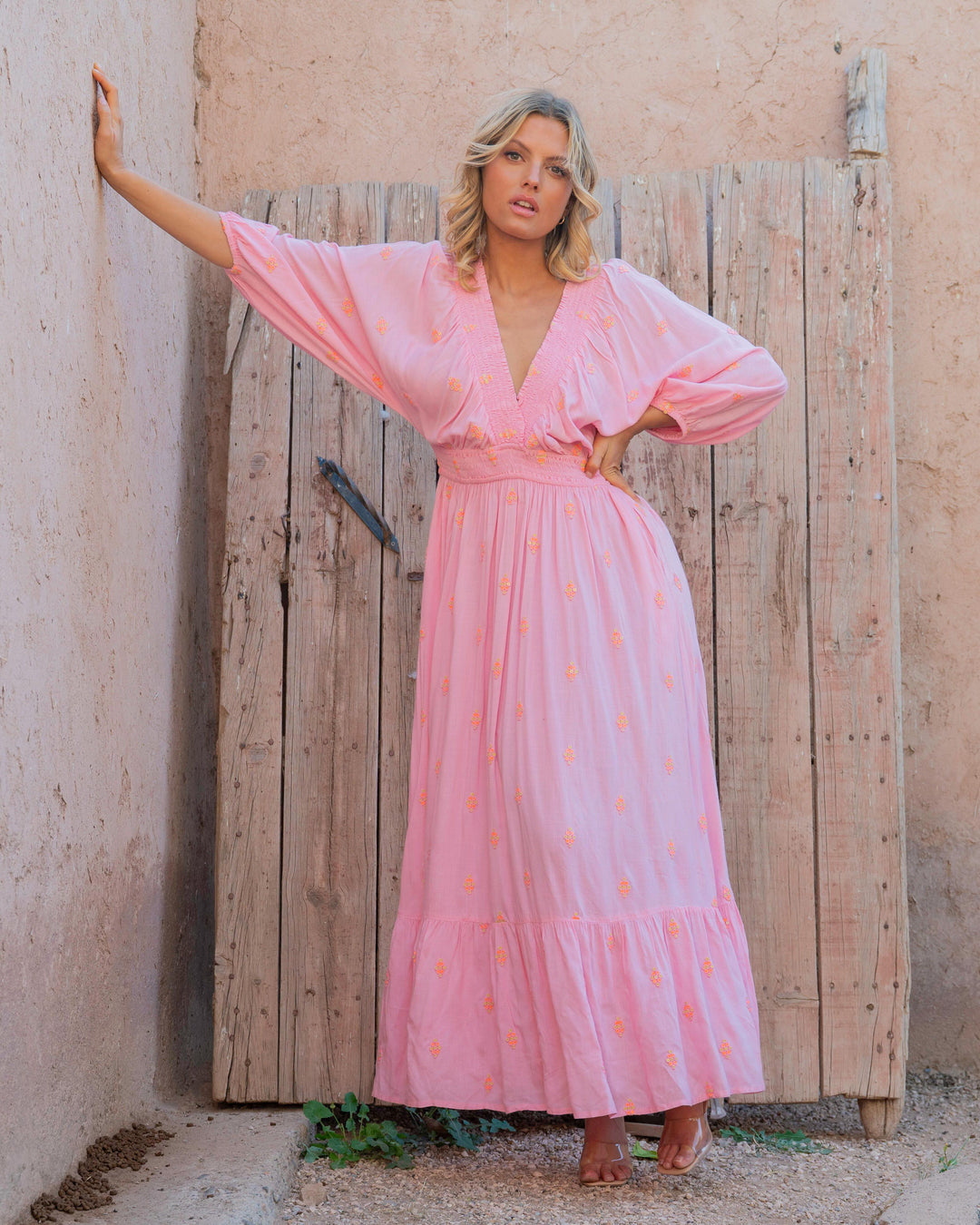Robe Longue Fluide à Sequins Nello - Taille unique: 36