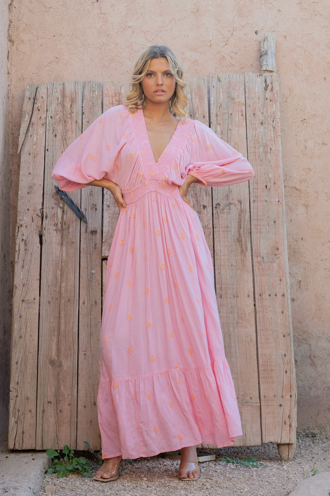 Robe Longue Fluide à Sequins Nello - Taille unique: 36