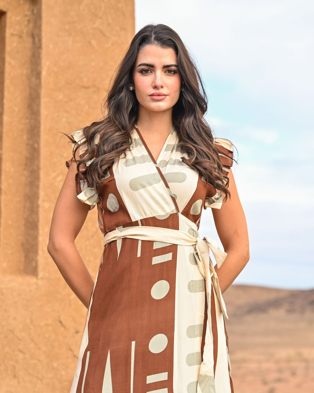 Robe Longue Fluide à Volants Lauren - Robes