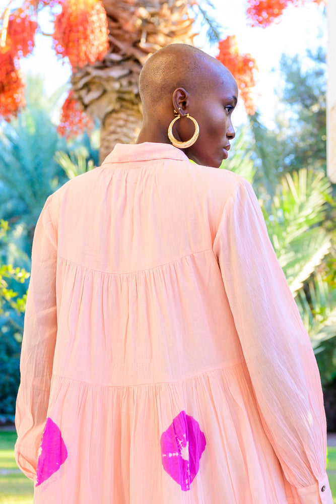 Robe longue fluide dégradée Bome - Taille unique: 36 au 42