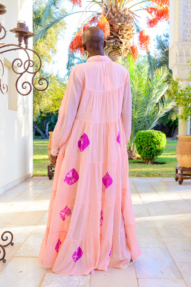 Robe longue fluide dégradée Bome - Taille unique: 36 au 42