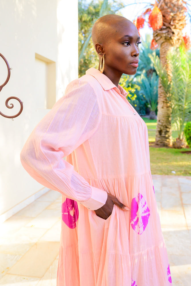 Robe longue fluide dégradée Bome - Taille unique: 36 au 42