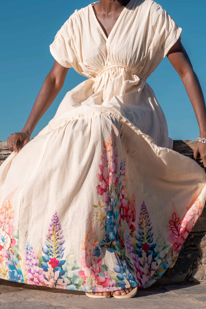 Robe longue imprimé Paloma - Robes