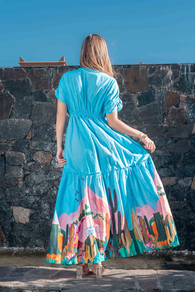 Robe longue imprimé Paloma - Robes