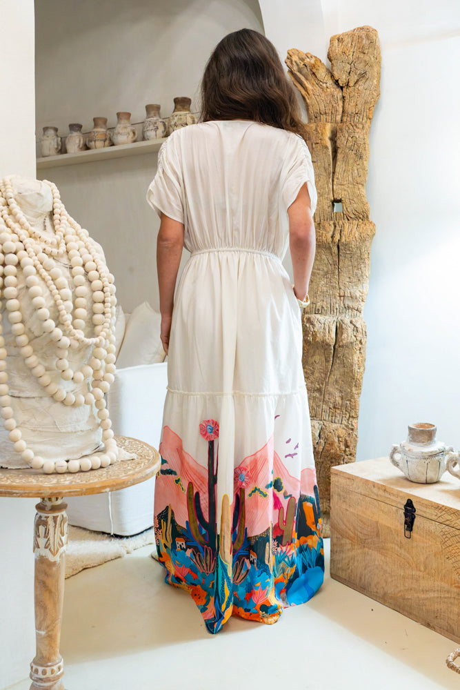 Robe longue imprimé Paloma - Robes