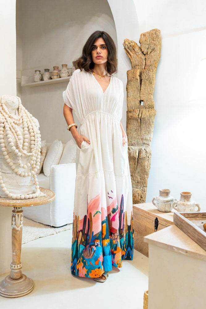 Robe longue imprimé Paloma - Robes