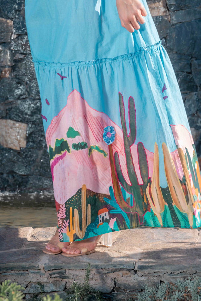 Robe longue imprimé Paloma - Robes