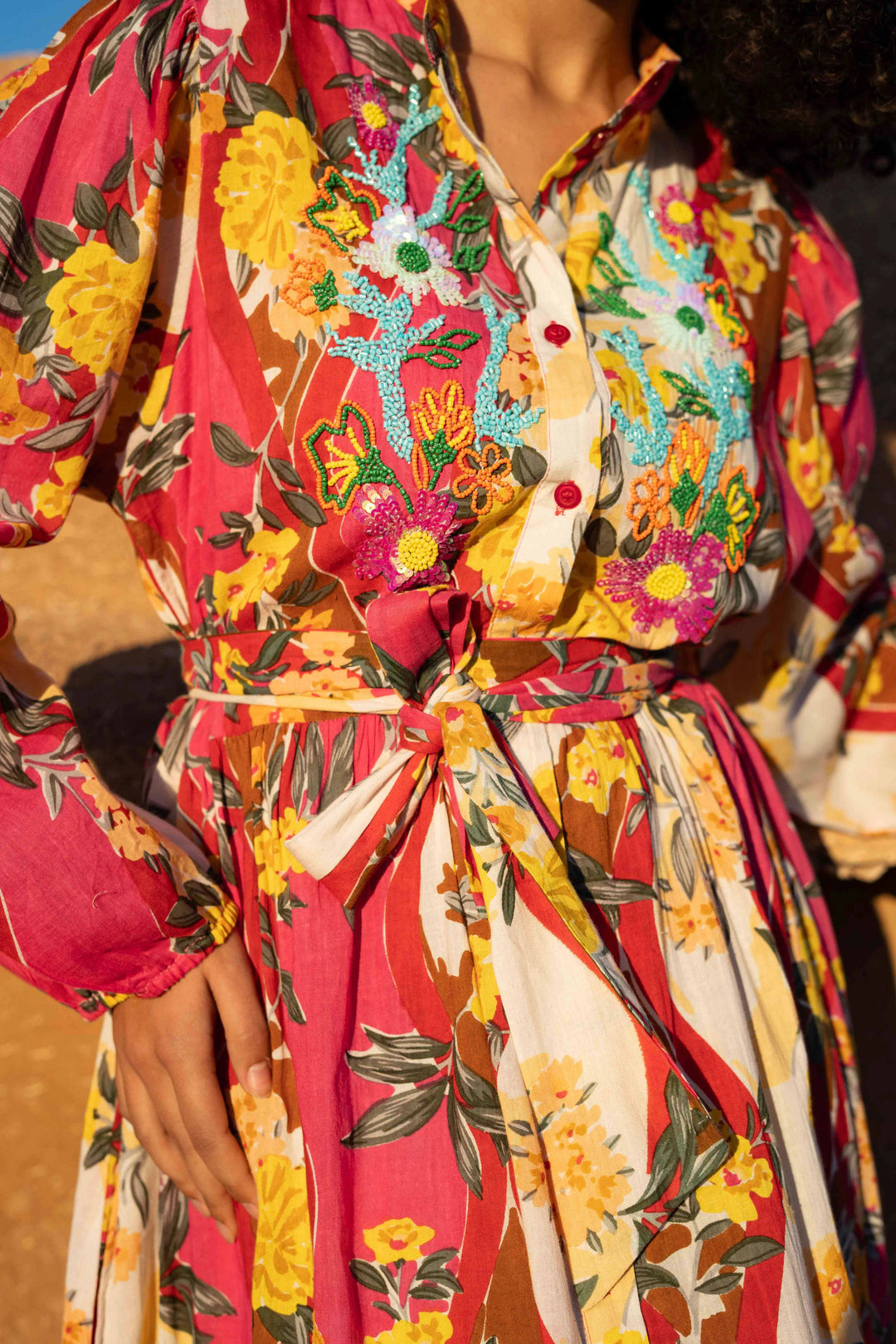 Robe longue imprimé tropical Verone - Robes