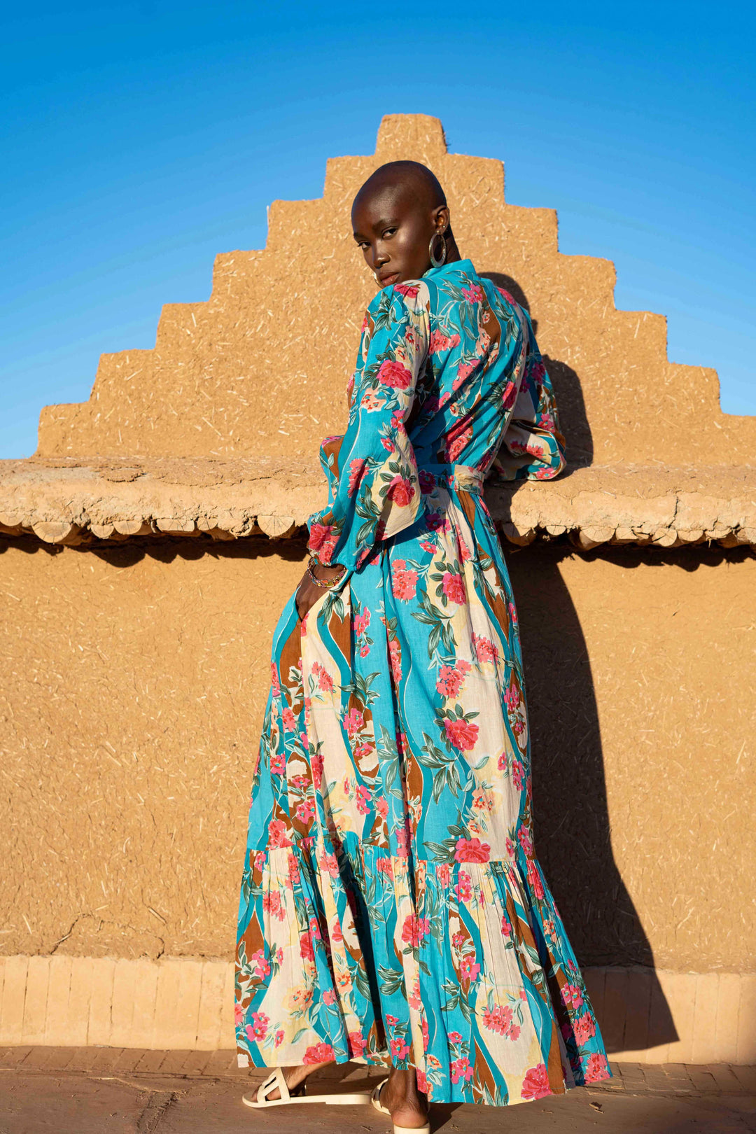 Robe longue imprimé tropical Verone - Robes