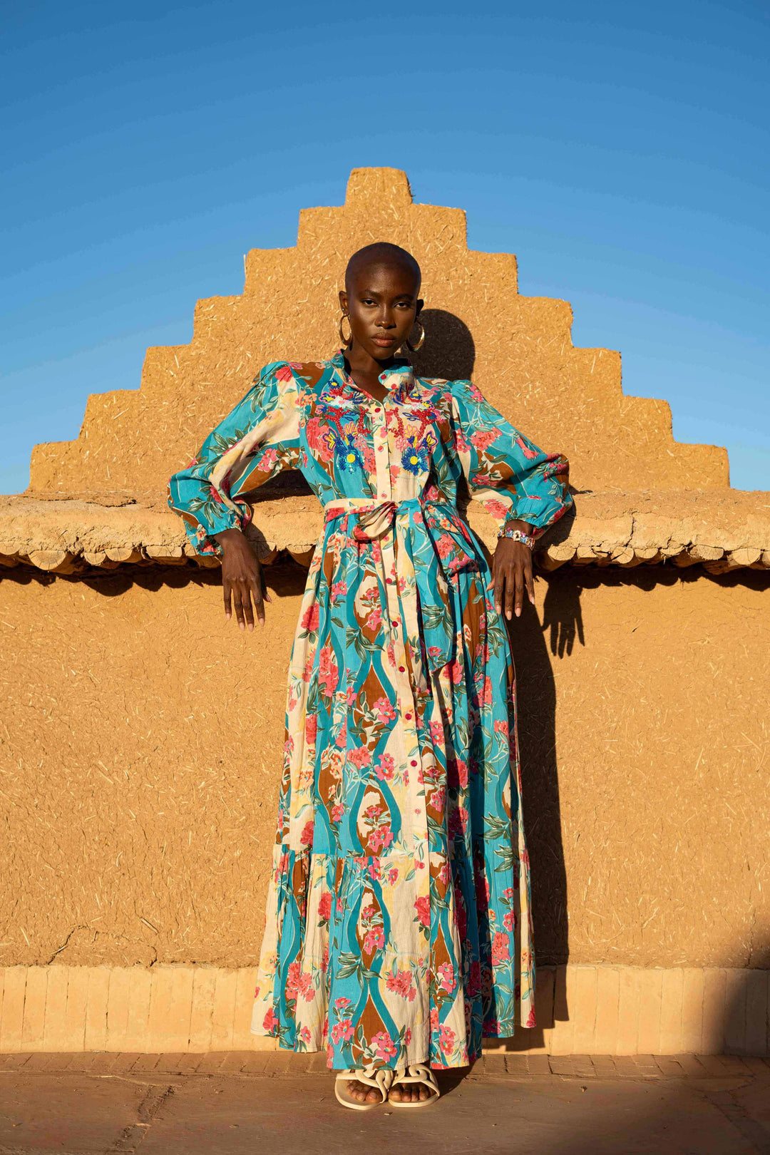 Robe longue imprimé tropical Verone - Robes