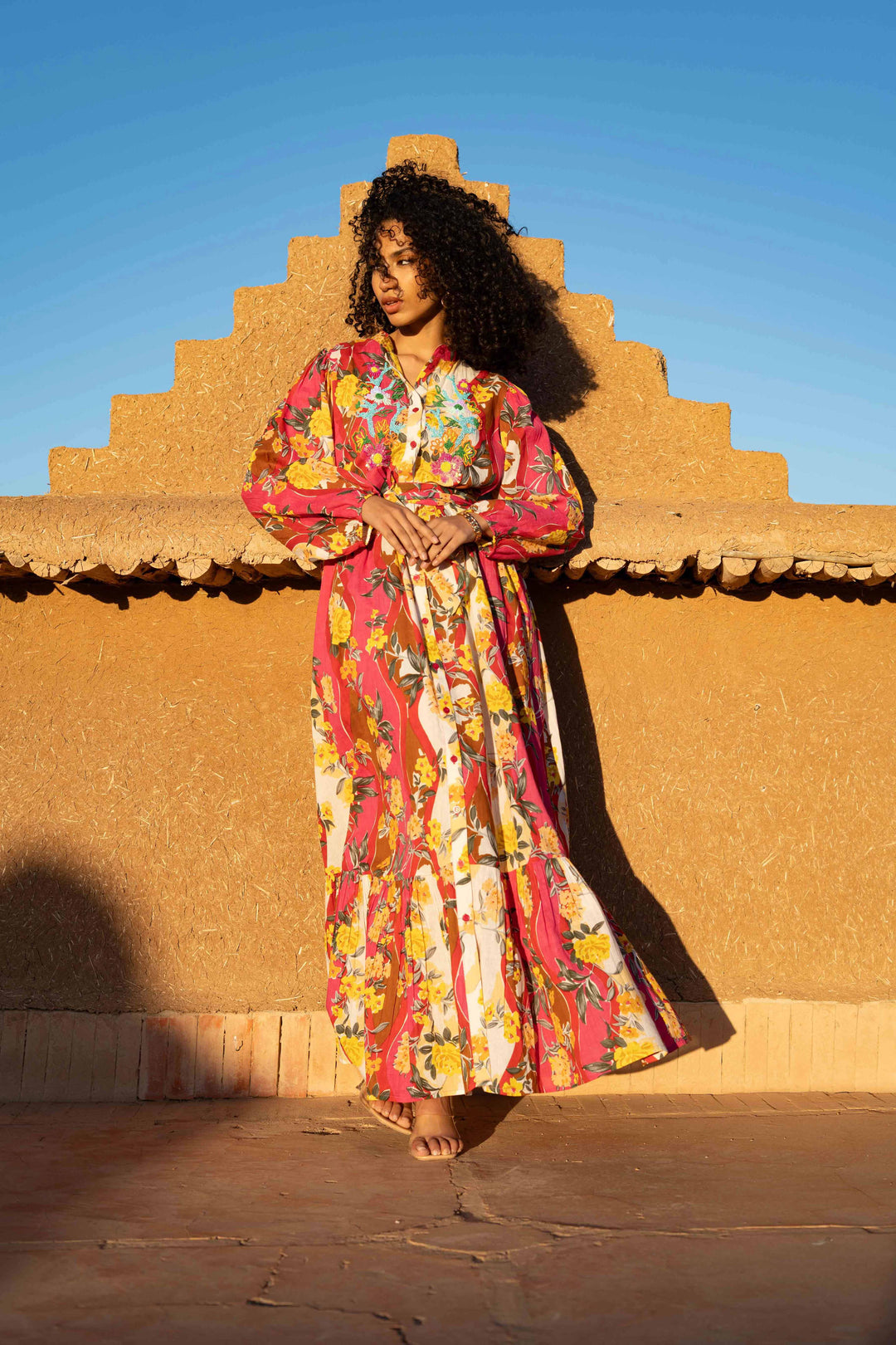 Robe longue imprimé tropical Verone - Robes