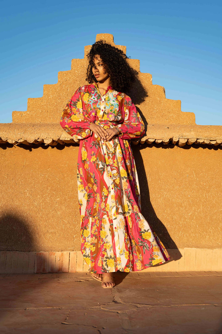 Robe longue imprimé tropical Verone - Robes