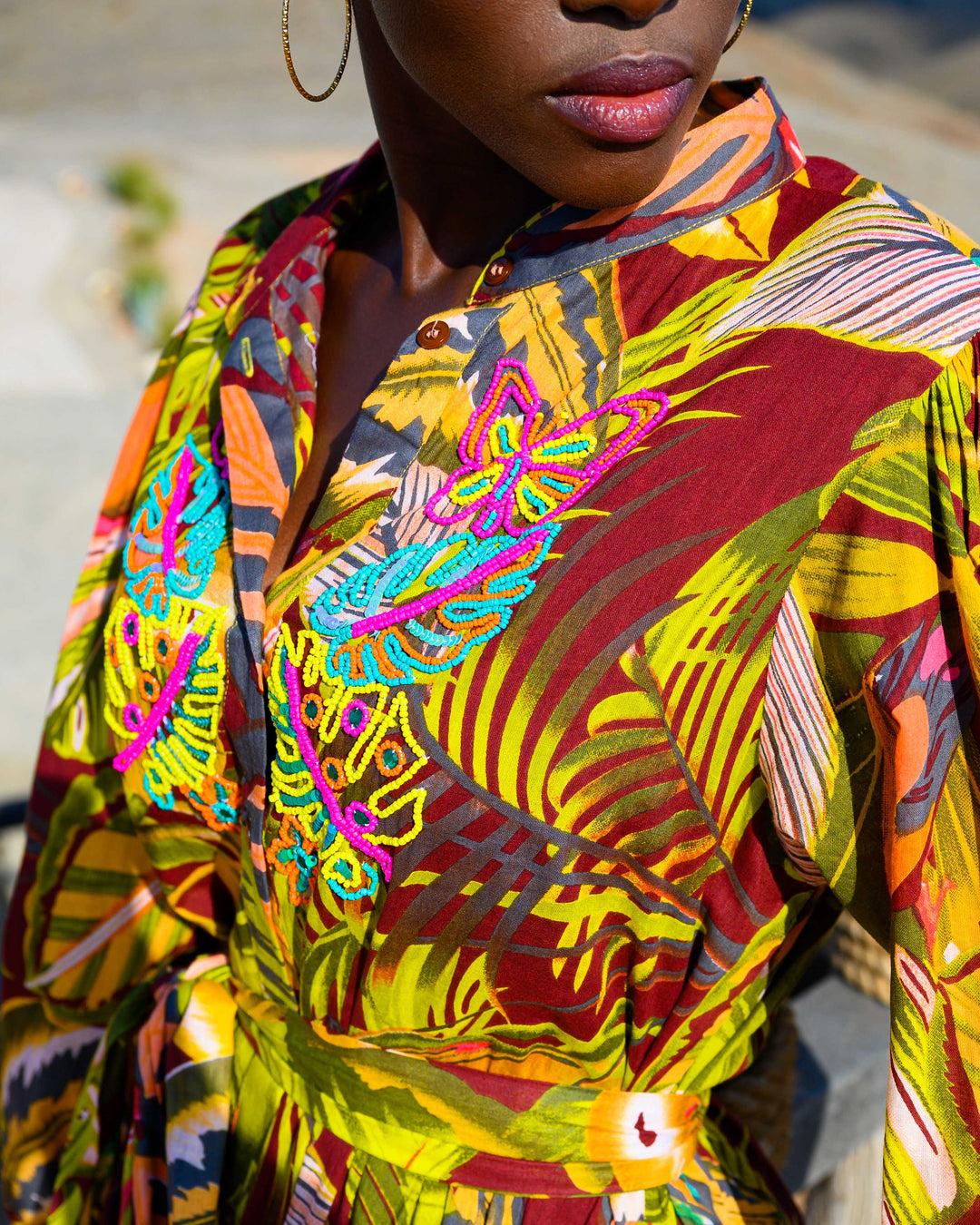 Robe longue imprimé tropical Verone - Robes