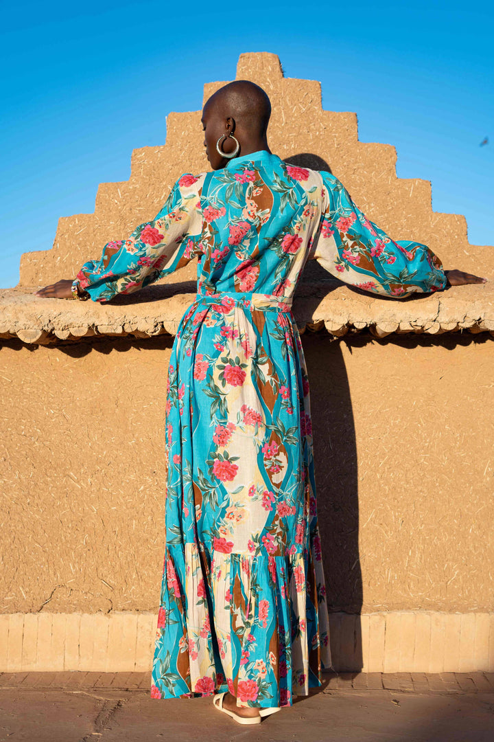 Robe longue imprimé tropical Verone - Robes