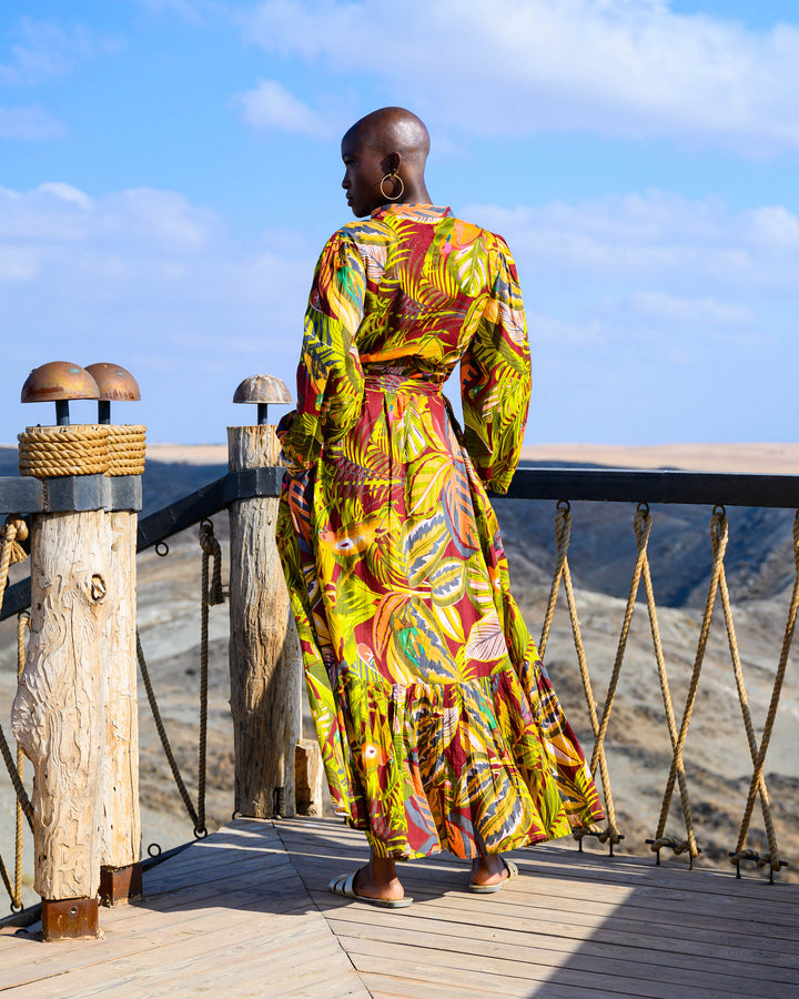 Robe longue imprimé tropical Verone - Robes