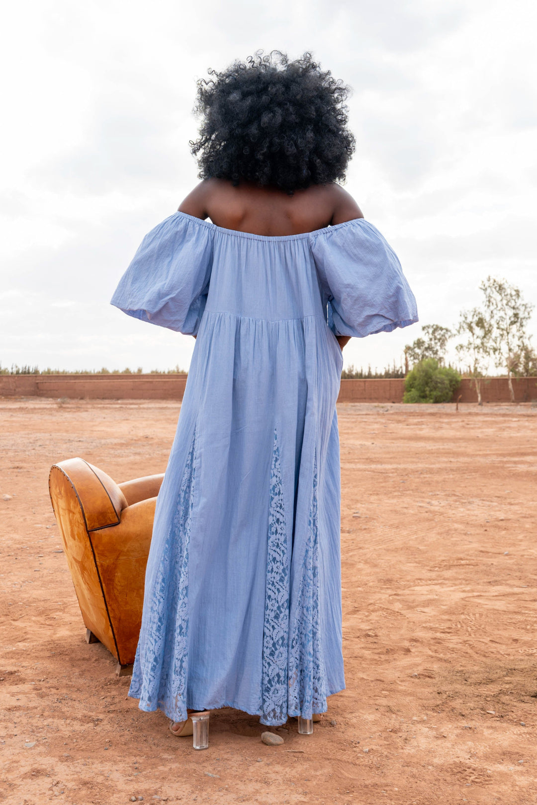 Robe Longue Nina à Épaules Dégagées - Taille unique 36-44