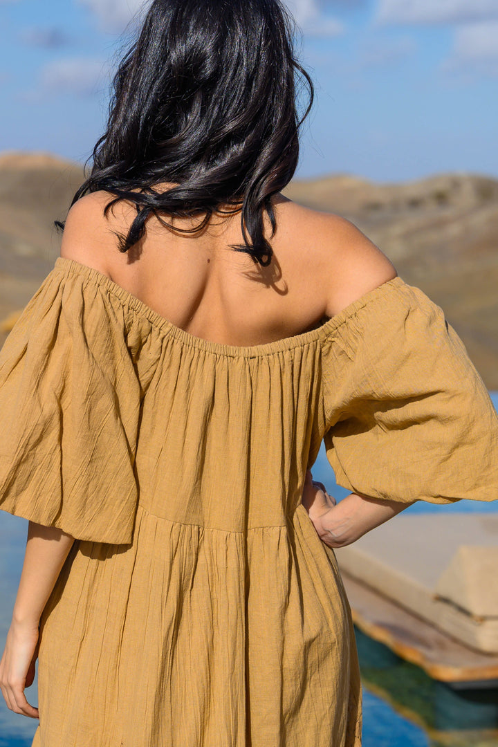 Robe Longue Nina à Épaules Dégagées - Taille unique 36-44