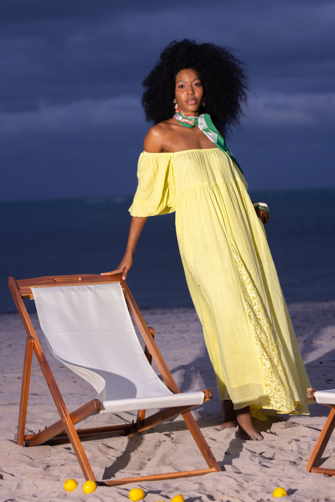 Robe Longue Nina à Épaules Dégagées - Taille unique 36-44