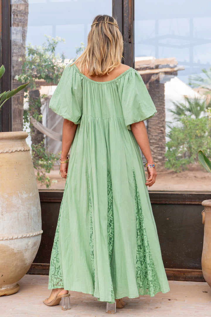 Robe Longue Nina à Épaules Dégagées - Taille unique 36-44