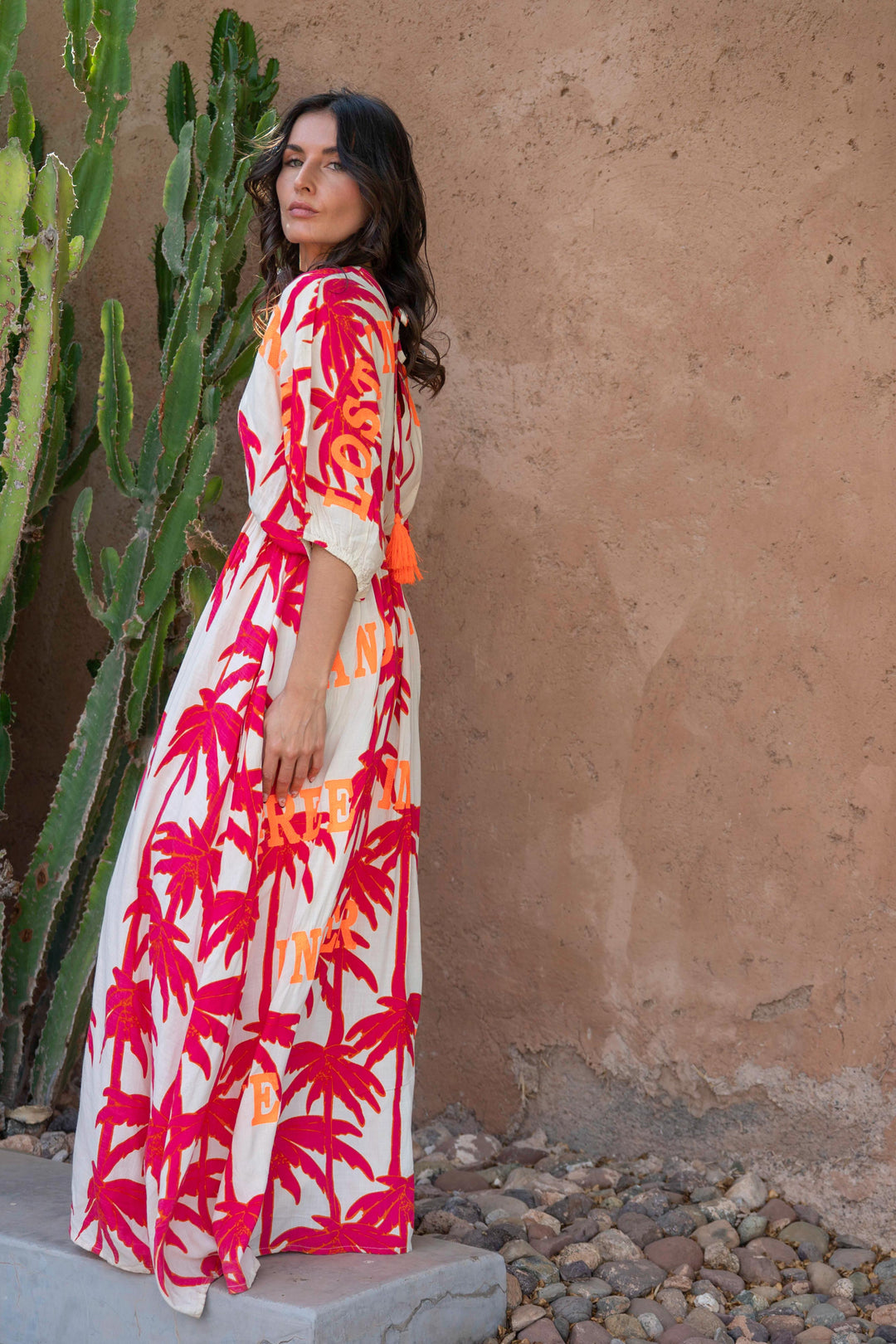 Robe Longue Palmier Col V Stella - Robes