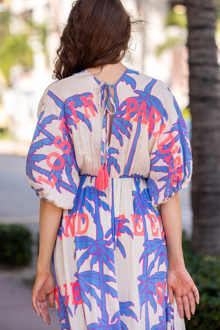 Robe Longue Palmier Col V Stella - Robes