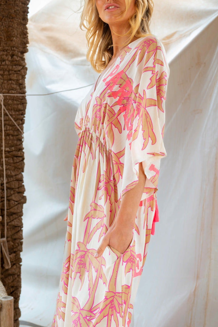 Robe Longue Palmier Col V Stella - Robes